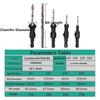 4Pcs Hex Handle Countersink Drill Bit Set Woodworking Chamfering Tool for Screw Head Opening