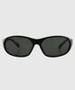 Tuditeo Cor Large Size Uv400 Sunglasses Nylon Tint Lens C1 Glossy Black