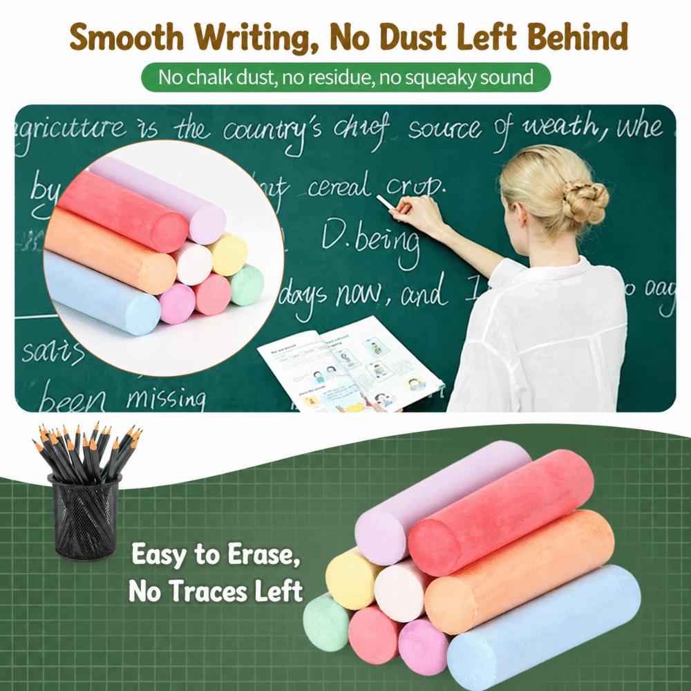 Erasable Dustless Chalk Colored Oversized Chalk Large Size Marking Chalk  Street Graffiti Marking