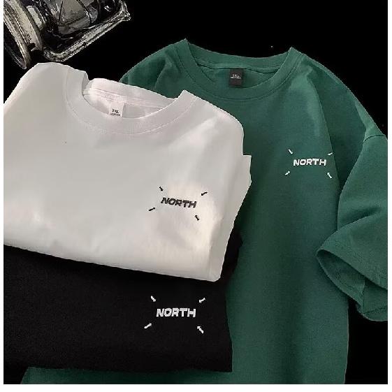 Tricou cu mâneci scurte imprimat cu litere la modă, cu gât rotund, pentru vară, în top casual