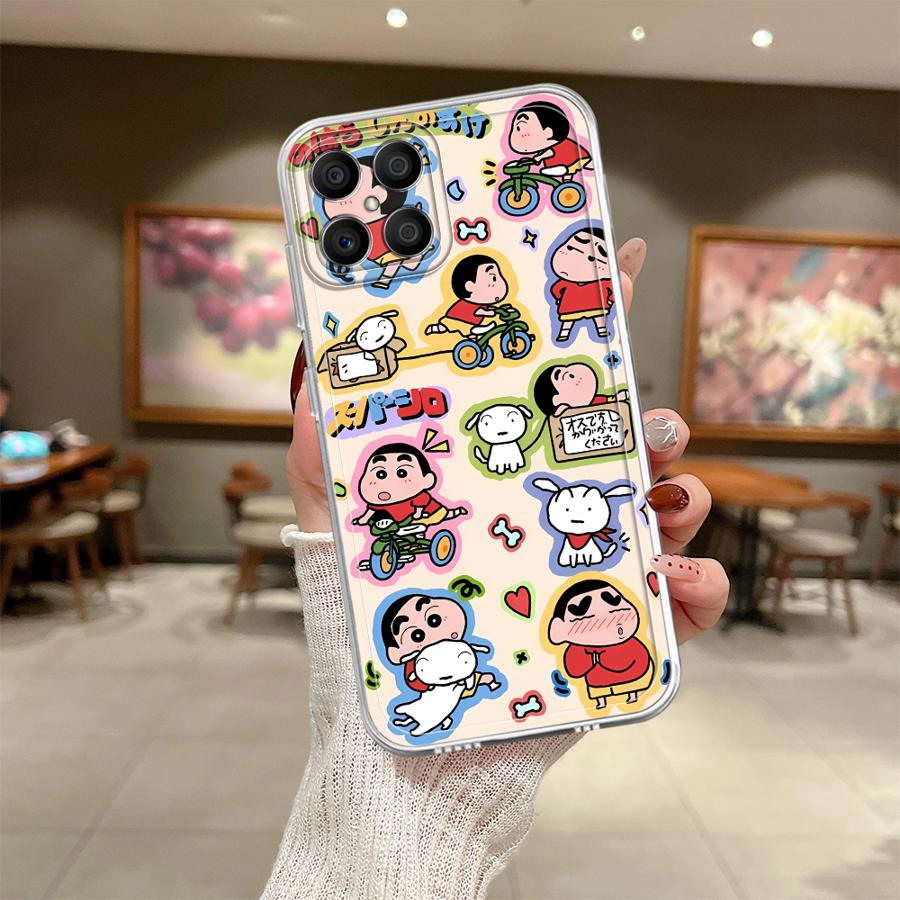 Cute Crayons Shinchans Soft Phone Cover Case for Honor X9a X8 90 Lite X8b X7b X9b X8a