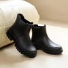 Women's Korean Style Chelsea Ankle Rain Boots - Versatile, Non-Slip, Waterproof Martin Boots.