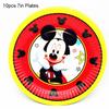 Theme Mouse Cartoon Party Supplies Decoration Red Birthday Party Decor