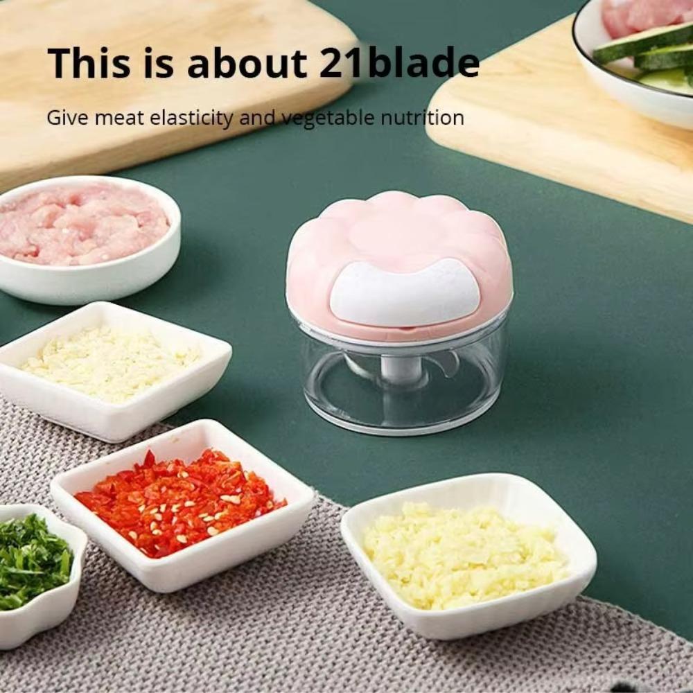 Mini Manual Garlic Press Portable Food Chopper Food Vegetables Meat Grinder Kitchen Gadgets