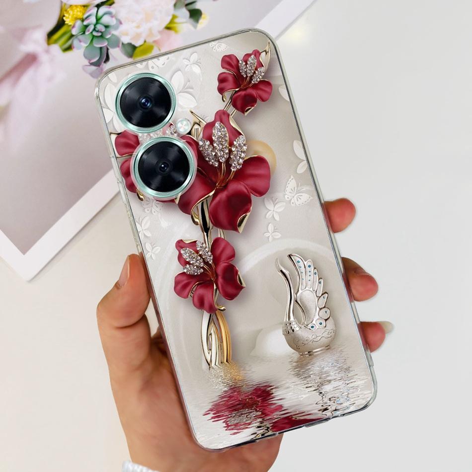 Fashion Elegant Pattern Phone Case For Huawei Nova 11i Soft Silicone TPU Back Cover For Huawei Nova11i 4G MAO-LX9 Huawei Nova 11i