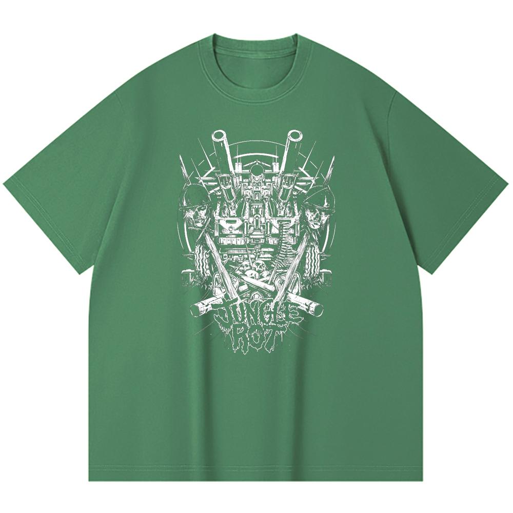 230 g/m² 100% Bavlna T-shirt Heavy Metal Rocková Kapela Tisk Populární Hudby Unisex Těžký Bavlněný T-shirt
