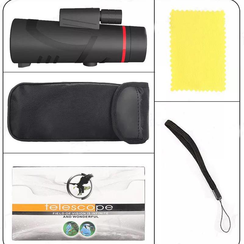 Mobilní monokulární dalekohled Bak4 Prism 10x42 s vysokým rozlišením pro pěší turistiku ve volné přírodě a pozorování ptáků