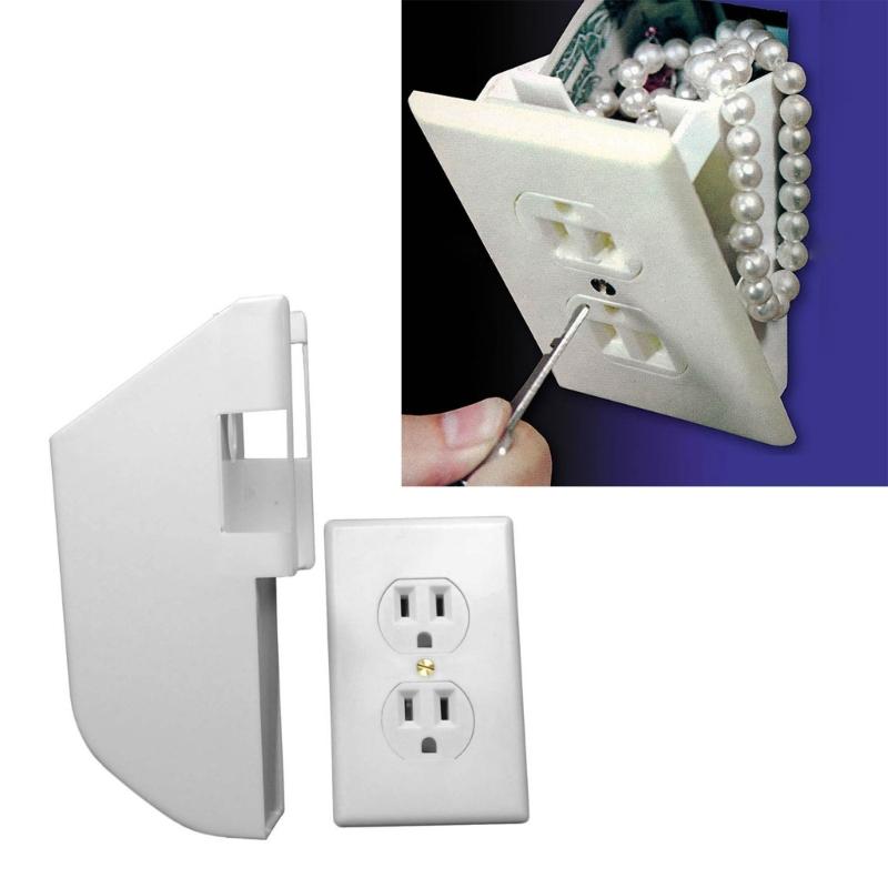 Wall Outlet Safe Diversion Box Hidden Secret Money Boxes Private Valuables Jewelry Storage Organizer for Home Hotel