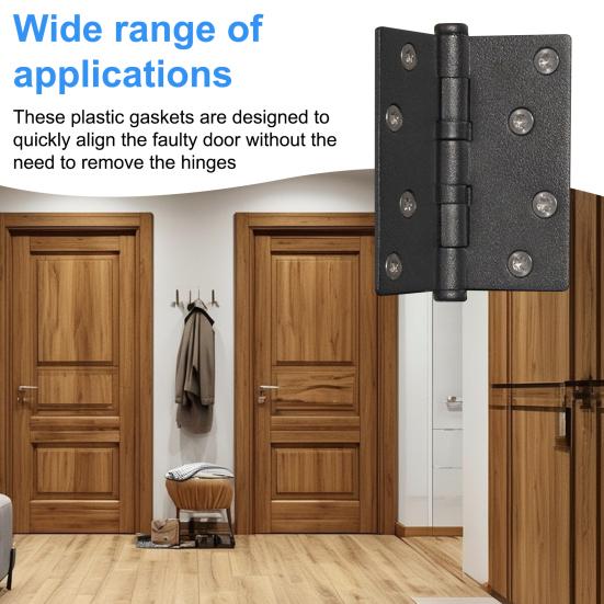 10/20Pcs Door Hinge Gasket Easy Installation Door Adjustment Universal Plastic Spacers Door Maintenance Accessory