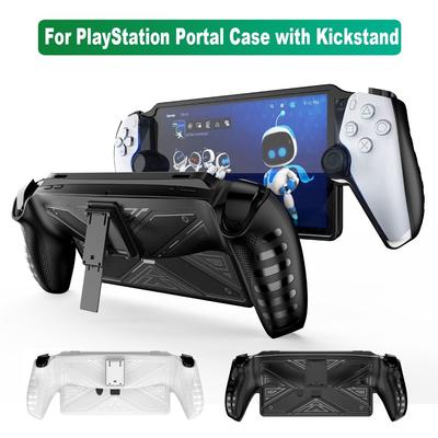 Z podpórką Etui ochronne TPU Odporne na wstrząsy Tylna okładka Akcesoria do gier Miękkie dla Sony PlayStation Portal
