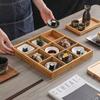 Japanese-Style Sushi Dish, Sauce Sauce Dish, Dim Sum Hot Pot, Jiugongge Small Dish, Black Dipping Dish
