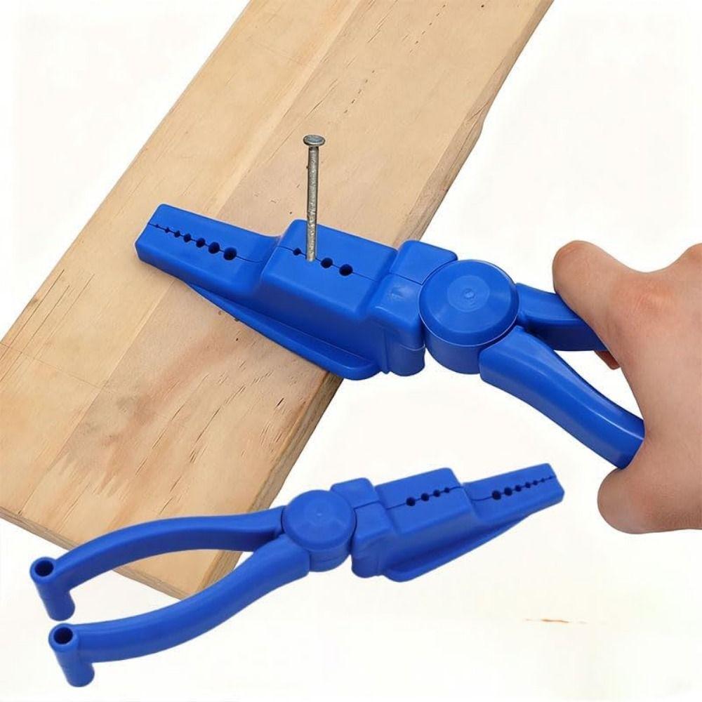 Plastic Sliding Joint Nail Holding Pliers Anti-Slip Nailing Auxiliary Clamp Hammering Nails