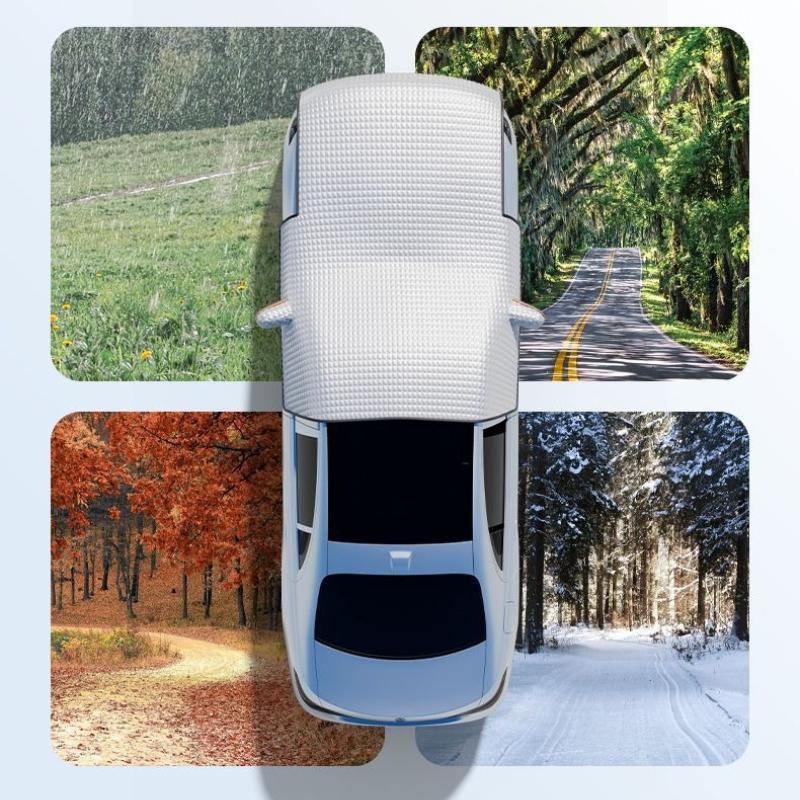 Windproof Waterproof Enlarge Car Snow Cover 7-Layer Winter Car Window Ice Cover Windshield Snow Shield Universal for Suv Sedan