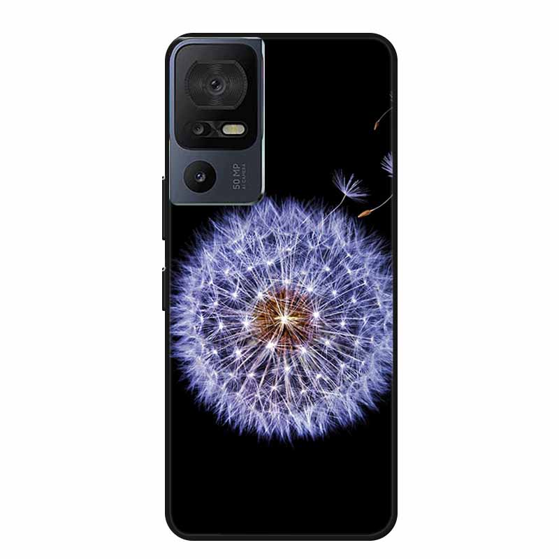 Für TCL 40 SE Handyhülle 40SE Hülle Schwarzes Silikon Weiche Rückseite Hülle Für TCL 40 SE Hülle Funda Für TCL40SE Capa 6.75" Schale