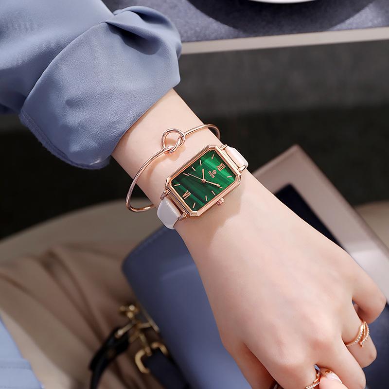 

Fashion Niche Temperament Women S Student Watch Vintage Niche Women S Watch Square Quartz Vintage Watch
