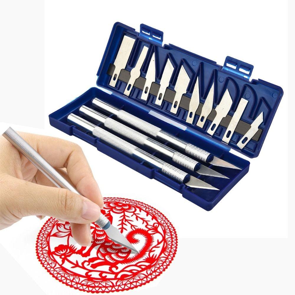 

13 шт./компл. нескользящие ножи для резьбы, острый ручной инструмент для резки бумаги