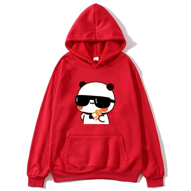 Couple Sweatshirt Bubu and Dudu - PANDA BEAR Love Rich Lovers Graphic Hoodies Women Panda Bear Clothes Kawaii Pullover