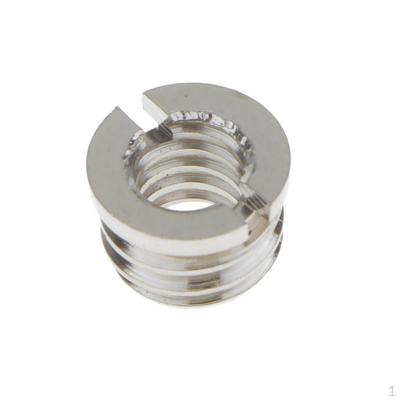 1/4" To 3/8" Convert Screw Adapter FOR Camera Tripod Monopod Silver