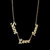 Collar Atoztide Personalizado con Múltiples Nombres para Mujer, Gargantilla Personalizada con Ojo Azul de Zirconia, Cadena de Acero Inoxidable, Joyería, Regalo
