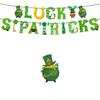 Irish Theme Paper Party Decoration Set Event Planning Supplies Party Accessories Banners and Cake Toppers with Balloons