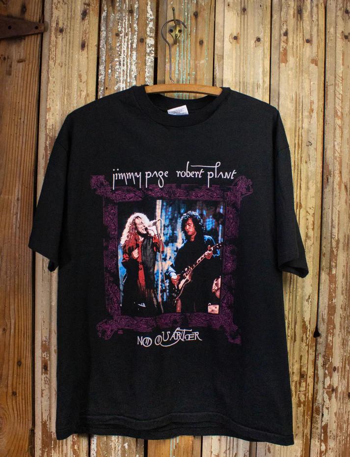 

Vintage Jimmy Page amp Robert Plant No Quarter Concert T Shirt 1995 Black Unisex T-Shirt L