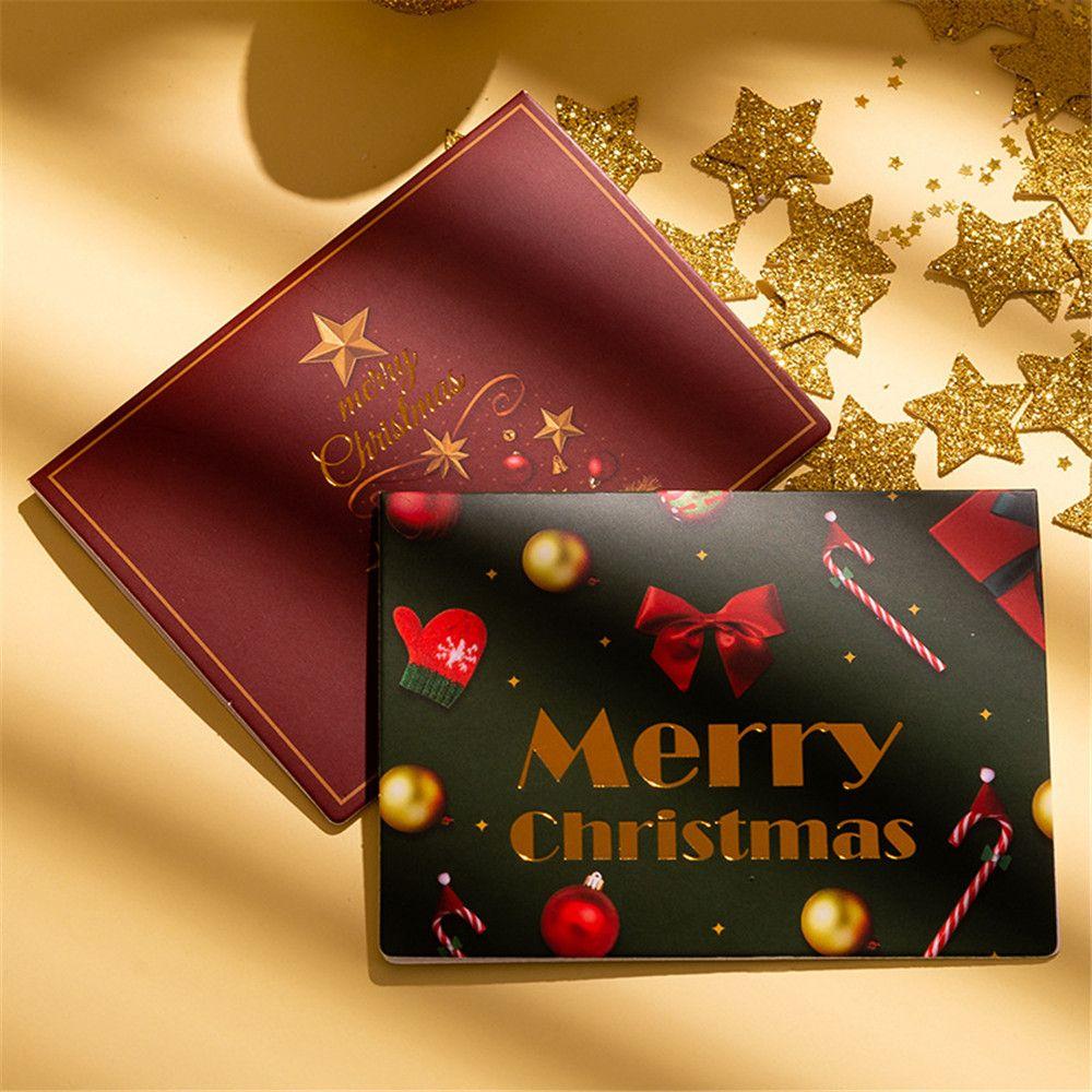 with Envelopes Stickers Message Card Bronzing Blessing Merry Christmas Christmas Greeting Card