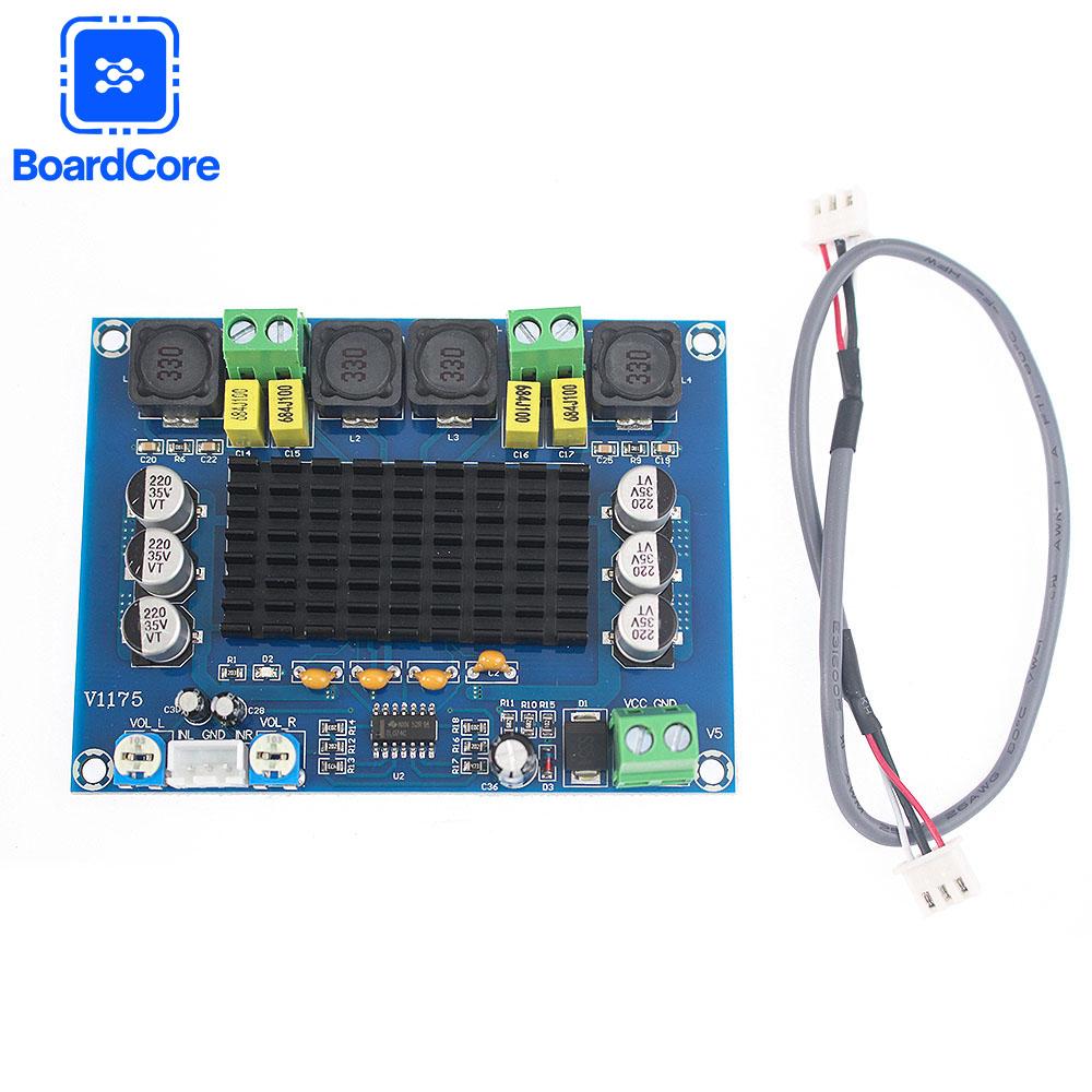 XH-M543 TPA3116D2 Class D Amplifier Board Module 2x120W Stereo Digital Audio Power Dual Channel Amplifier for Home Speaker DIY