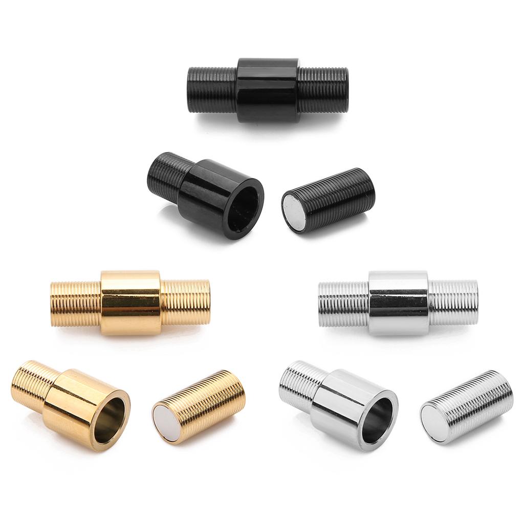 2pcs Stainless Steel Magnetic Clasp 6mm Hole Magnet Clasps Buckle For DIY Handmade Jewelry Making Leather Cord Bracelet Supplies