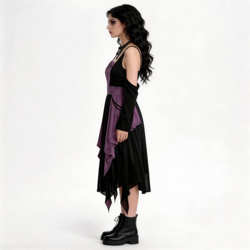 Gothic Dress Cosplay Costume Vampire Witch Stage Performance Outfit