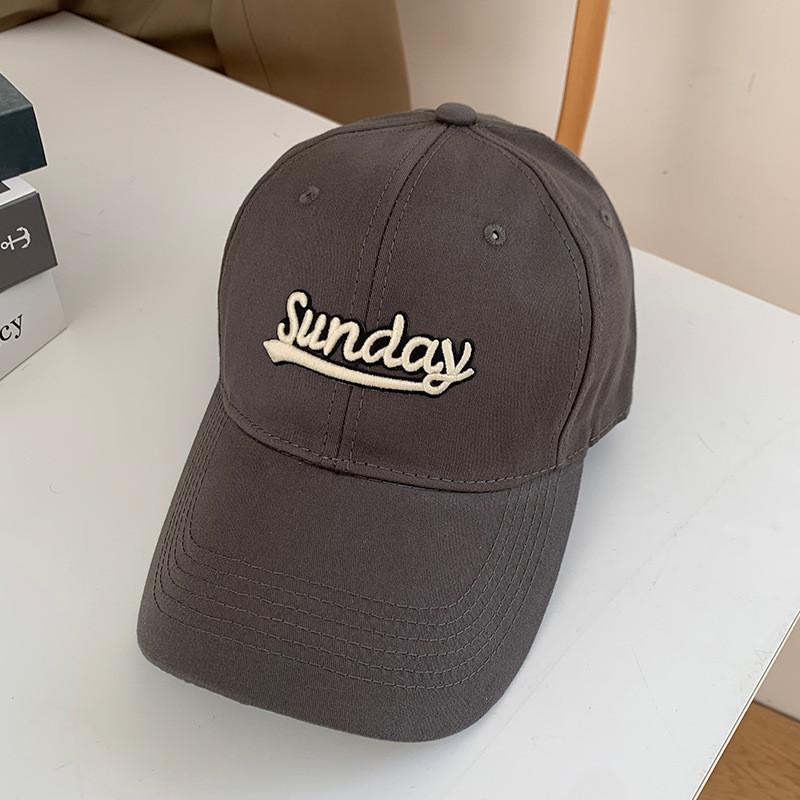 Womens Style Minimalist Cotton Baseball Cap With Letter Details And Adjustable Fit For Summer