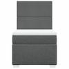Maison Exclusive - Sommier à lattes de lit avec matelas Gris foncé 100x200cm Tissu