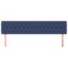 vidaXL Kopfteile Blau 200x7x78/88 cm Stoff