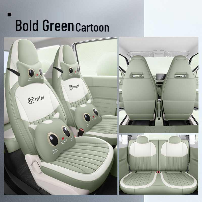 Applicable Panda Mini Leather Seat Cover - Full Coverage, All-Season Cushion, Fits 26/24 New Car Models