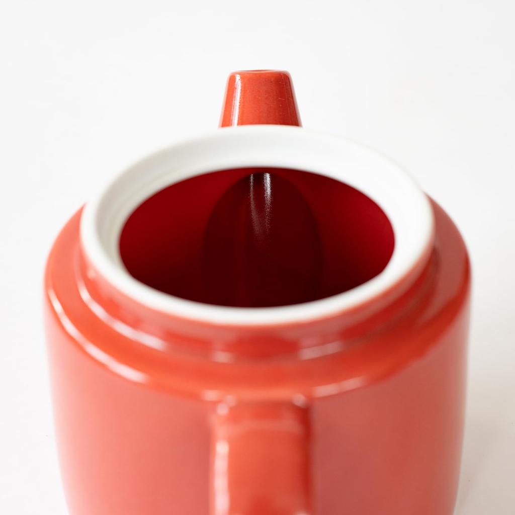Hasami ware Common 500 with super stainless steel tea 13874 teapot, Pot, ml, red, strainer,