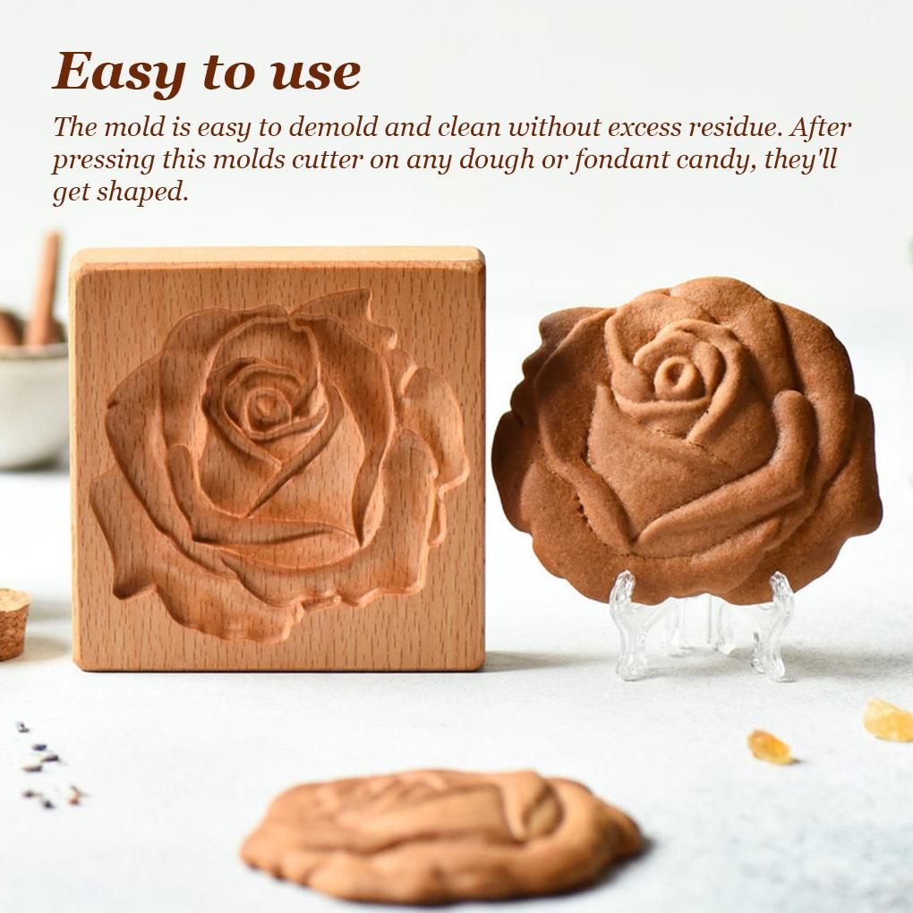 Ausstechformen Stempel Keksformen Sets Bäckerei Prägung Lebkuchen Marzipan Einsätze Blume Rose Backen Themenpartys Ostern