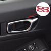 Onami 11CIV-50-R 11CIV-50-R Honda Civic Door Handle Cover Interior Panel Honda New CIVIC FL1 ABS 4P [Red (Matted)]