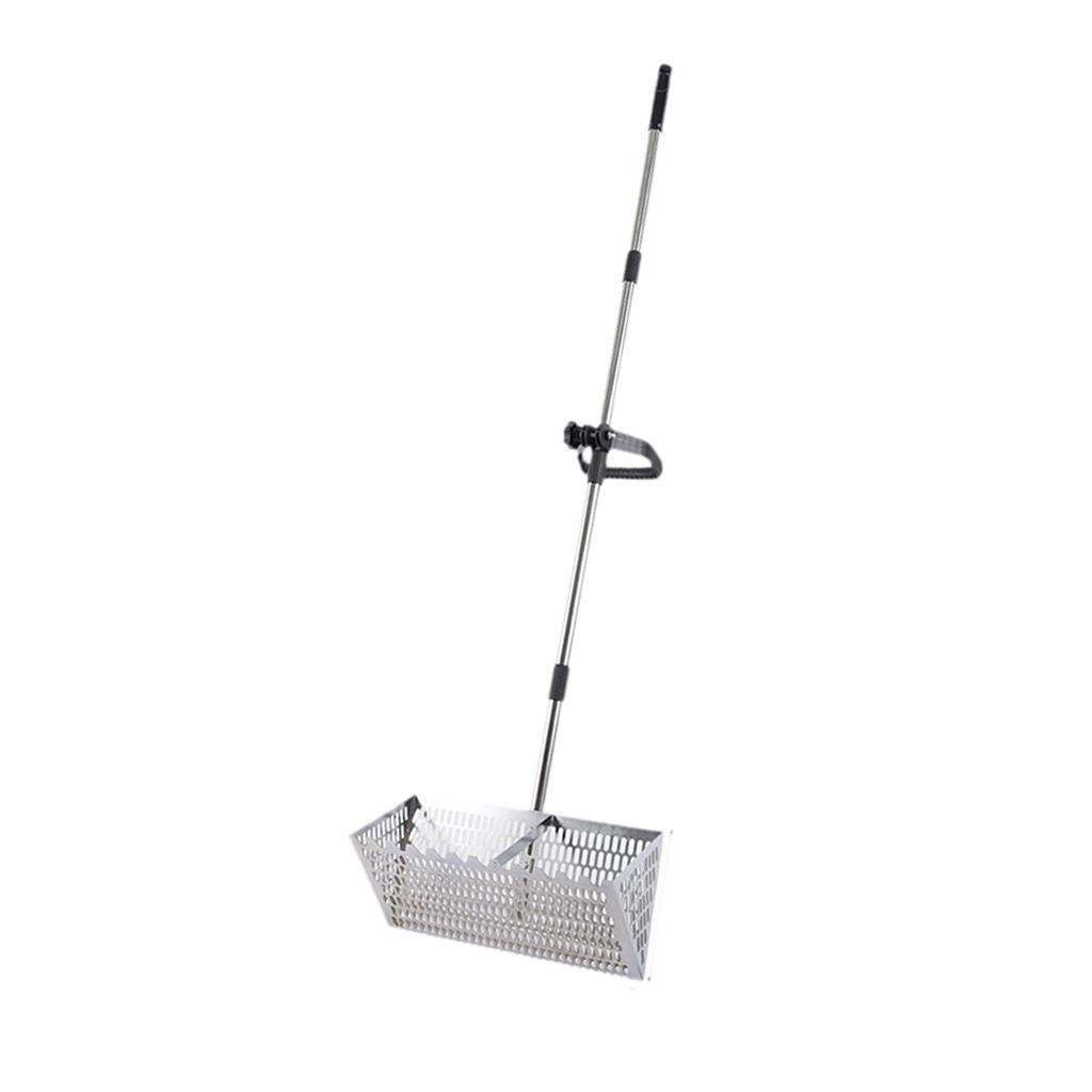 Sand Fleas Rake Sifting Multifunctional Easy Cleanup Premium Telescopic Handle Beach Sifter Deep Shovel Chicken Poop Scooper