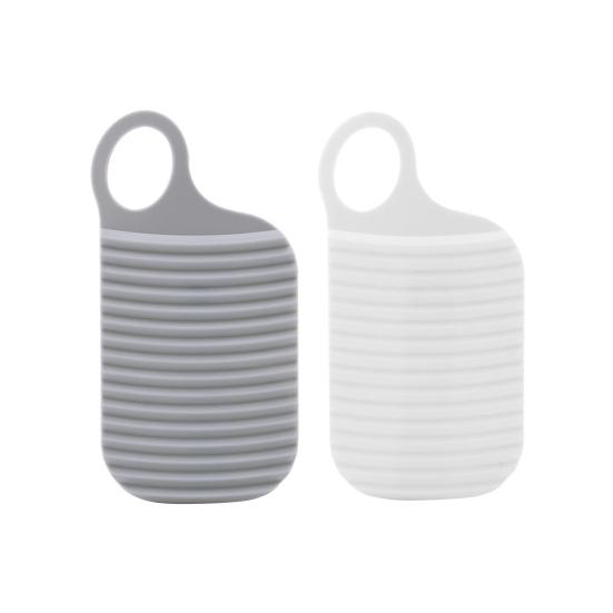 2/3Pcs Mini Washing Board Ergonomic Handle Lightweight Thickened Non-slip Portable Travel Handheld Underwear Sock Towel Laundry Washing Board