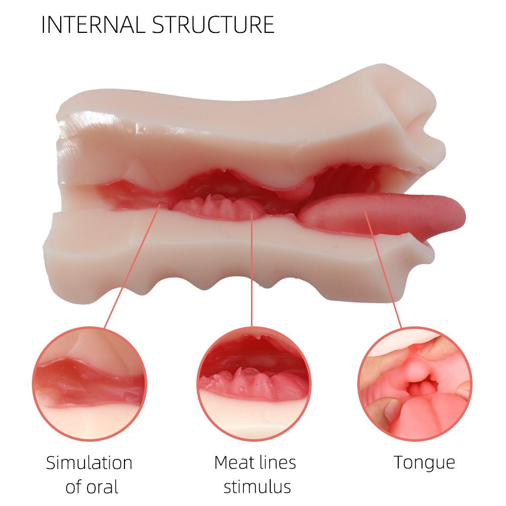 Neuer männlicher Masturbator, echte Taschenmuschi, sexy Mund, künstlich, vaginal, Sexspielzeug für Erwachsene für Männer, intim