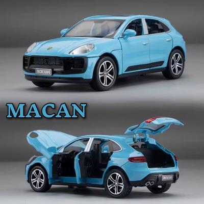 1:32 Macan Panamera Modèle de Voiture de Sport en Alliage Jouets Moulés Sous Pression Portes 4 Portes Ouvertes Avec Son Lumière Rétroaction Métal Véhicules Cadeaux Garçons