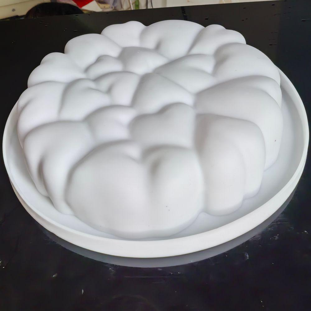 1 szt. Forma silikonowa do pieczenia, okrągła, z napisem "Love", na mus, deser francuski, forma do ciasta w kształcie serca, forma do świec handmade