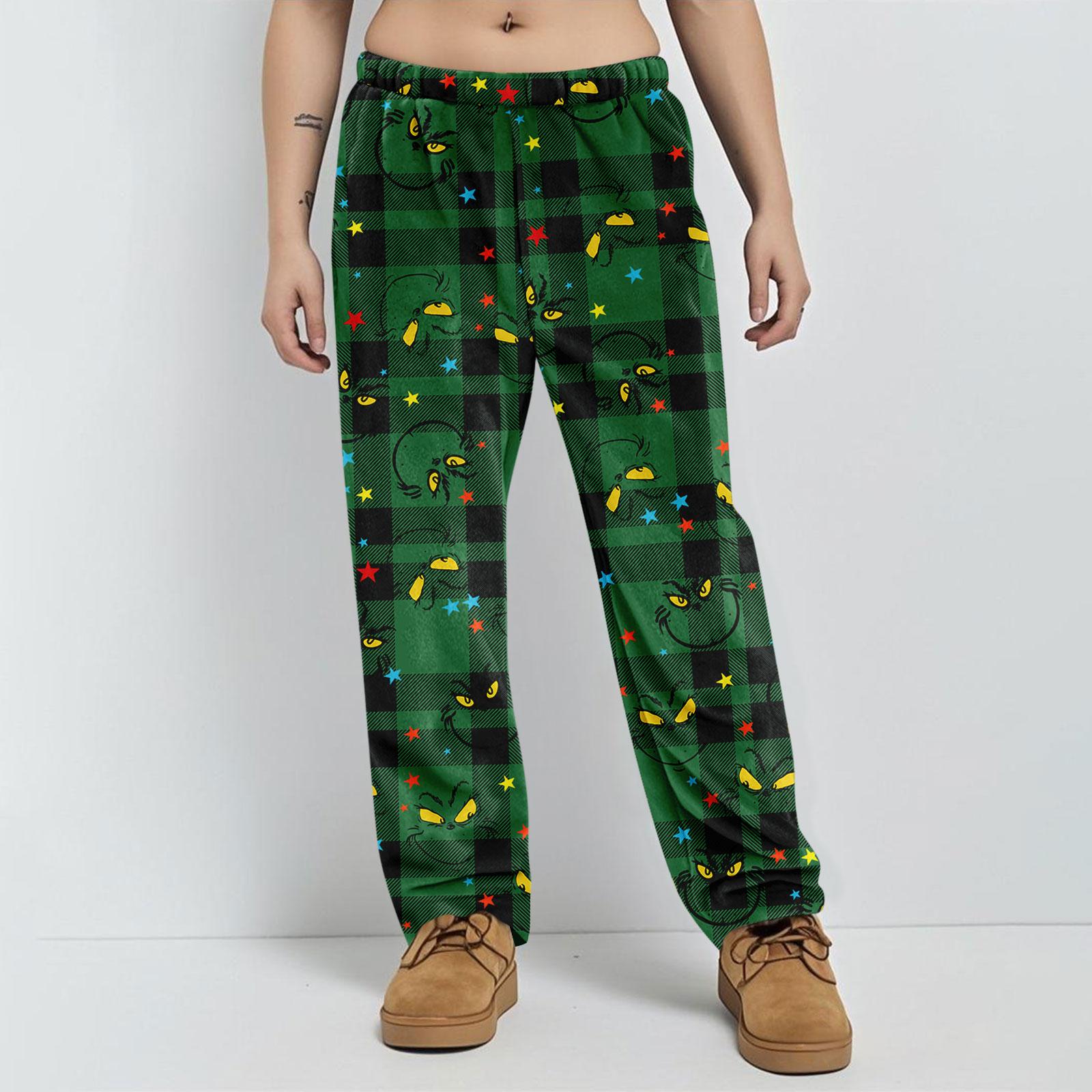 

Пижамные брюки Домашняя одежда Повседневные Брюки на кулиске с эластичной талией Удобные Прямые Брюки для йоги Свободные L