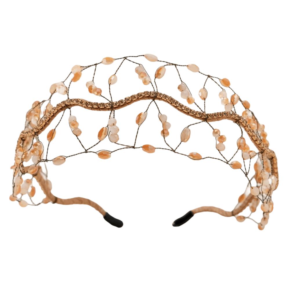 Handmade Sparkling Rhinestone Tiara Elegant Headbands Bride Hair Bands  Women