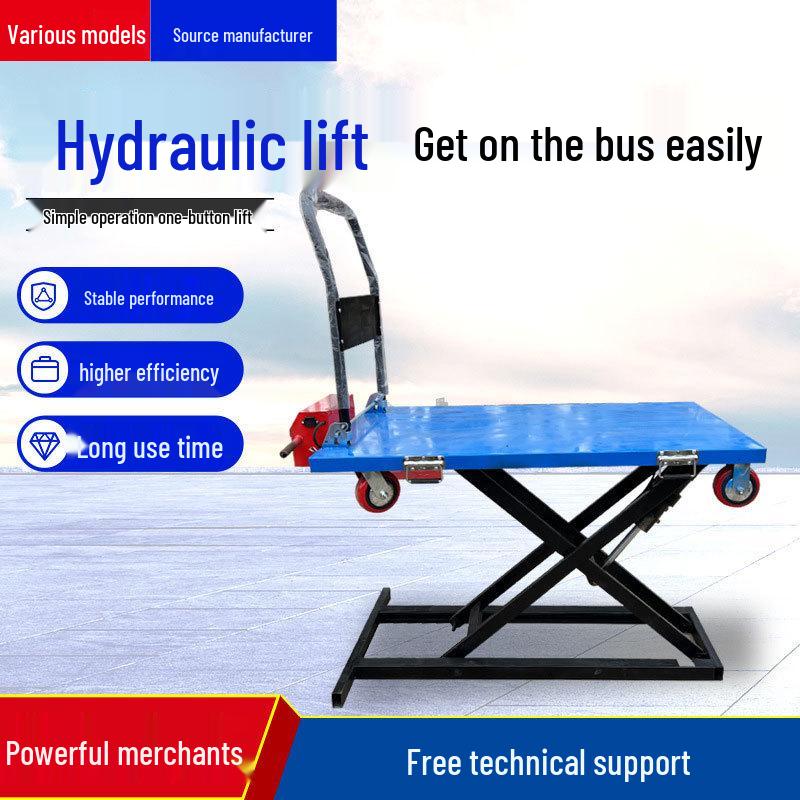 Electric Reach Truck with On-Board Lifting and Hydraulic Scissor Lift Table