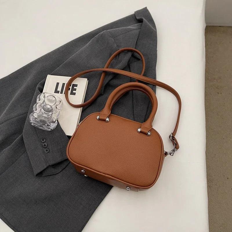 Small Design Bag for Women New Color Contrast Striped Single Shoulder Crossbody Small Square Bag