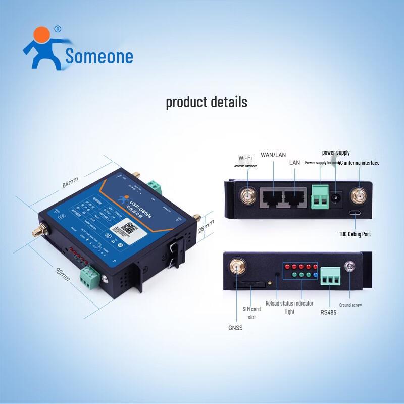Router Wireless 4G/5G RedCap LonHand USR-G806s