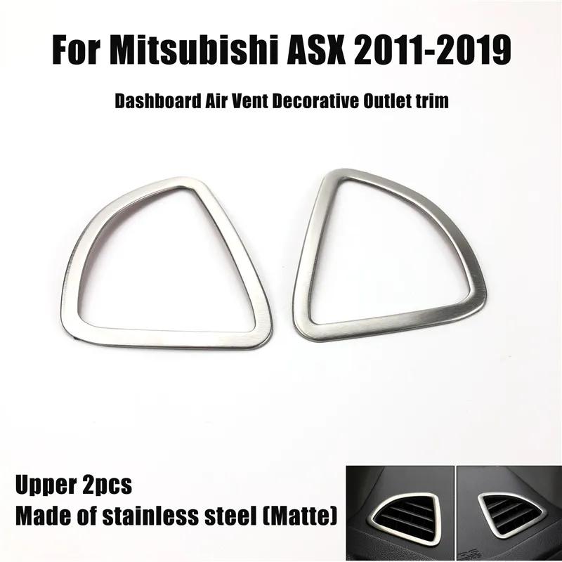 Car-styling Stainless Steel air vent decorative frame trim sticker case for Mitsubishi ASX 2011-2017,auto Accessories