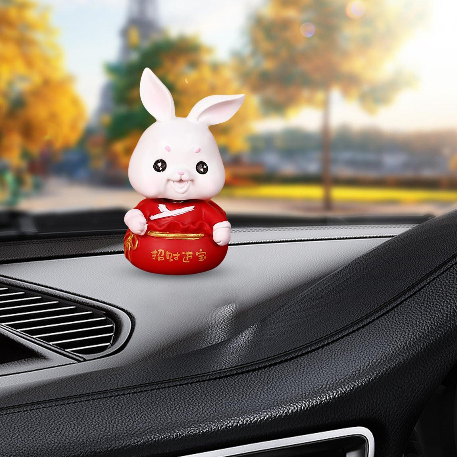 

Statue Auto Interior Ornaments Shaking Head Cake Toppers Figure Bobble Figurine for Car Lucky