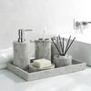 Natural Marble Bathroom Accessories Sets Soap Dispenser Toothbrush Holder Cup Toilet Brush Ashtray Jewelry Trays Household Items