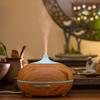 300ML 7Colors Change Wood Grain Aroma Air Humidifier